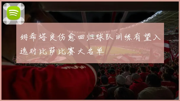 姆希塔良伤愈回归球队训练有望入选对比萨比赛大名单
